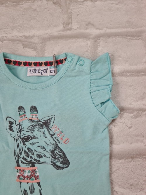 Tricou fete cu cap girafa