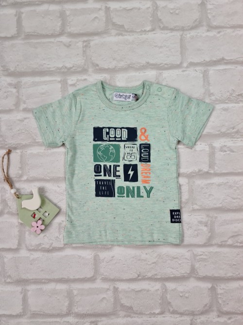 Tricou copii vernil cu inscriptii